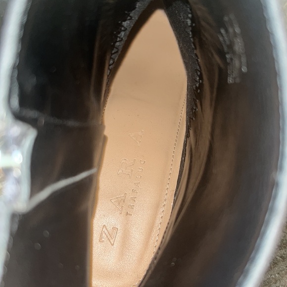 Grey Zara western boots with scalloped edge - Picture 7 of 8